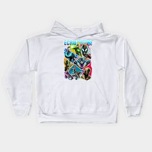 ecruverse faces Kids Hoodie